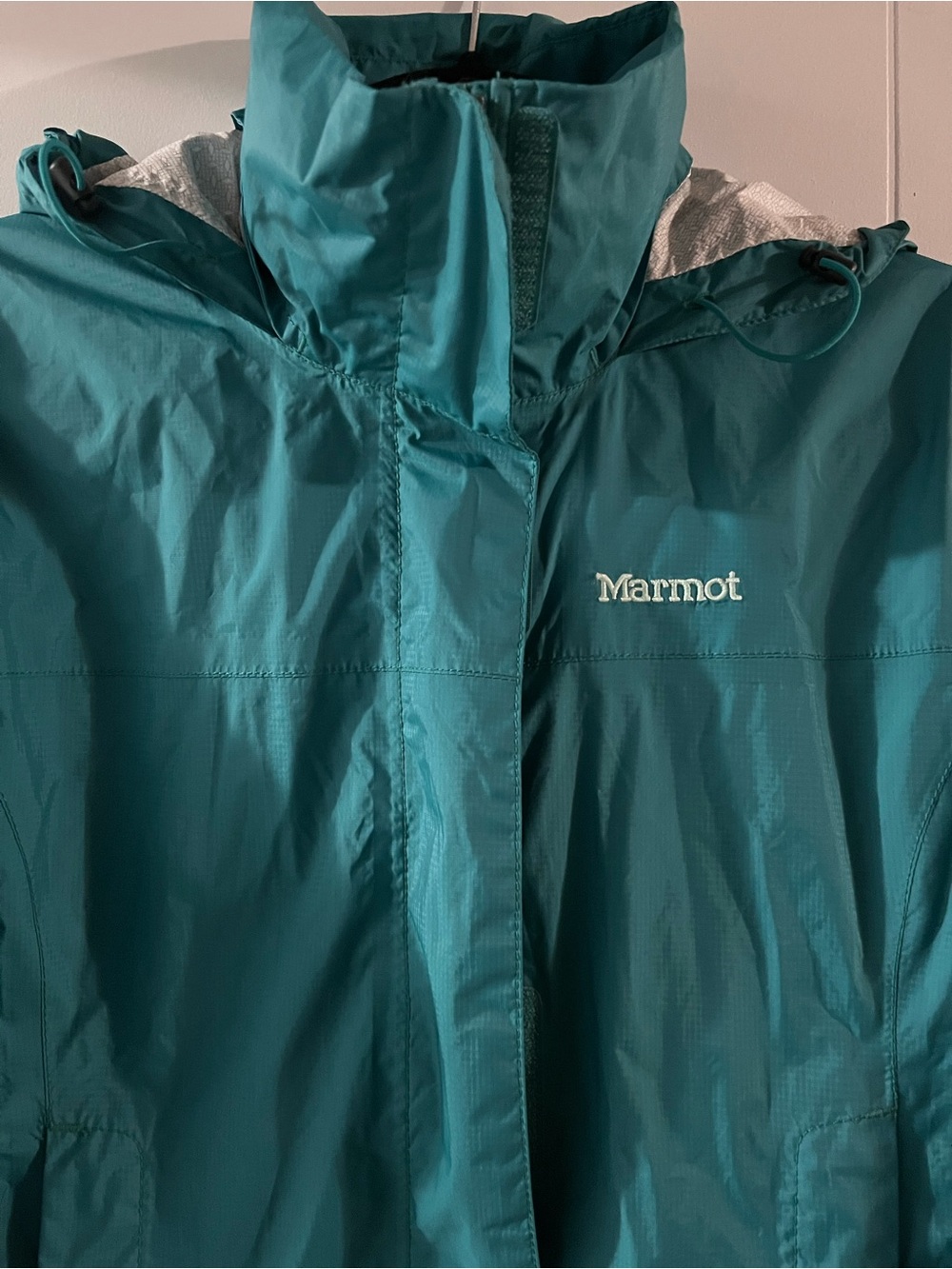 Marmot Dark Teal Hooded Shell Jacket - Picture 4 of 12